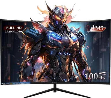 Monitor Curvo 23.6 Polegadas 100Hz Full HD LED – Tela 1500R, 1MS, 98% sRGB, HDMI/VGA, Adaptive Sync, Ajuste de Inclinação e Filtro de Luz Azul para Jogos e Home Office
