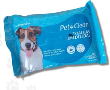 Toalhas Umedecidas Para Cães E Gato 50 Unidades Pet Clean