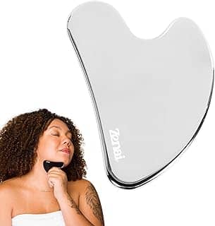 Zenai - Gua Sha Inox Massageador Facial para Massagem Lifting Drenagem Rosto