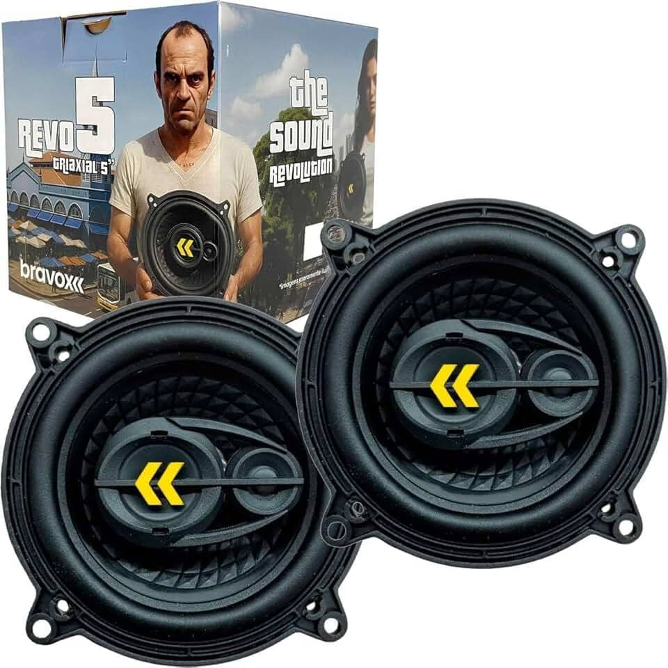 Alto Falante 5" Triaxial Bravox REVO5 140W RMS 4 Ohms O Par