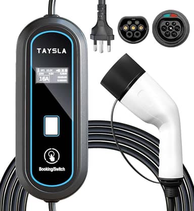 Phantom Portátil Carregador EV 3,5KW 8A 10A 13A 16A Tipo 2 3.5M Cabo De Carregamento Elétrico Com Tela WallBox Plug BR Para Carro BYD Nissan Volvo