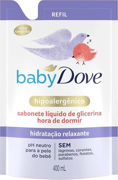 Sabonete Líquido de Glicerina Hidratação Relaxante Hora de Dormir 400ml Refil