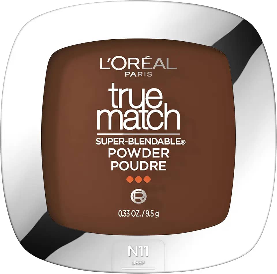 L'Oreal Paris Base em pó True Match Super Blendable sem óleo, N11 Deep, 9,4 g