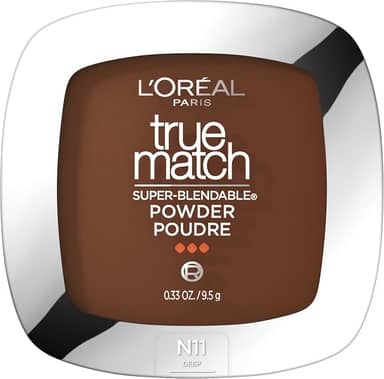 L'Oreal Paris Base em pó True Match Super Blendable sem óleo, N11 Deep, 9,4 g