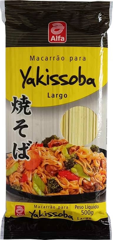 Macarrão Yakissoba Largo Alfa 500g