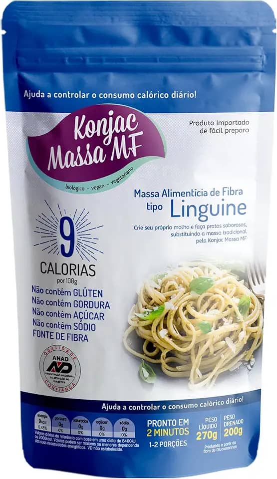 Konjac Massa MF Macarrão Linguine Zero Carboidrato 270G