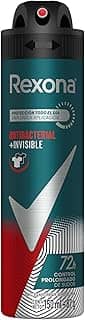 Rexona Desodorante Antitranspirante Aerosol Masculino Antibacterial + Invisible 72 Horas 150Ml (A Embalagem Pode Variar)