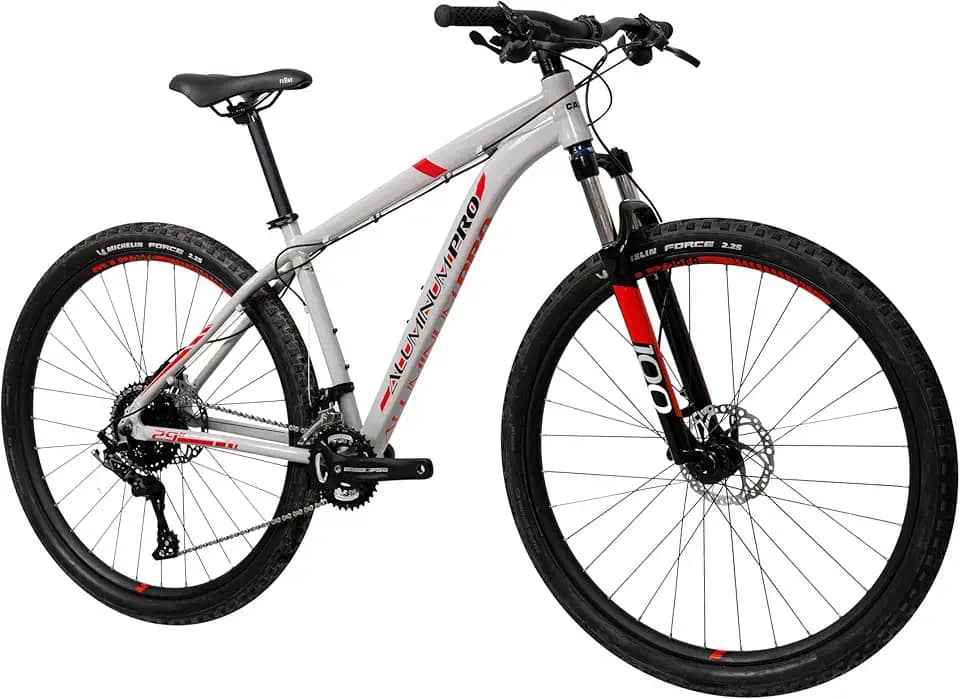 Caloi Bicicleta Aluminum Pro, Aro 29, Tamanho 17, Câmbio Microshift 20 Velocidades, Branca