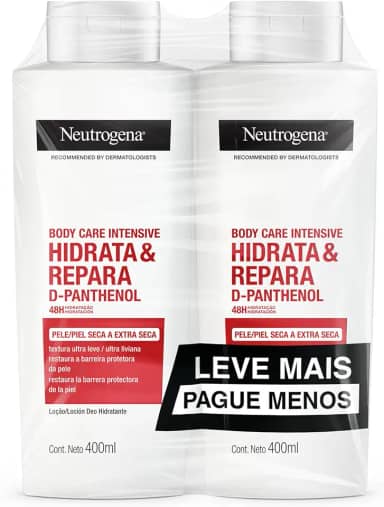 Neutrogena Hidratante Corporal Body Care Intensive Hidrata&Repara, Kit com 2 Unidades de 400ml