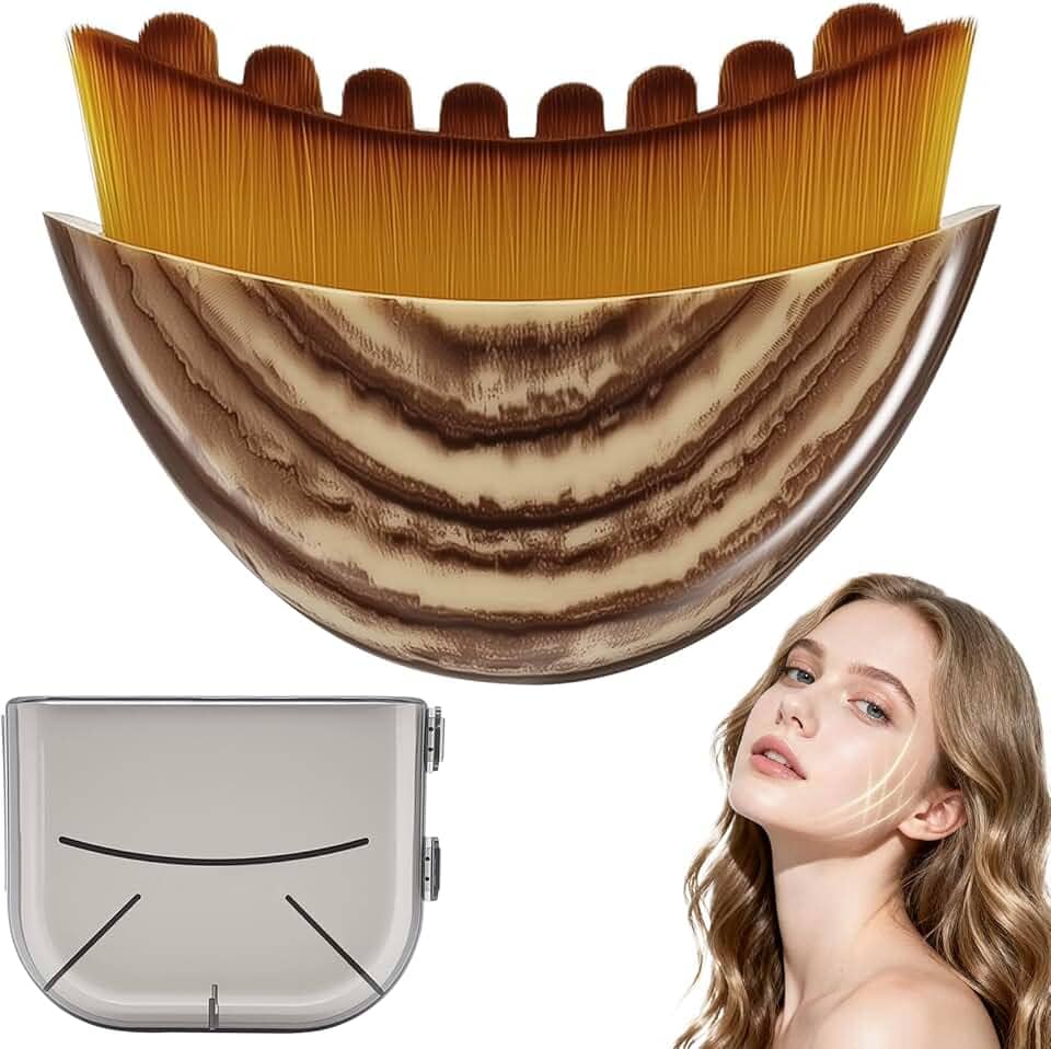 Escova facial de contorno linfático, massageador de drenagem linfática seca, ferramenta de beleza para escovar a linha do queixo, queixo e escultura facial, projetada para se ajustar à pele com