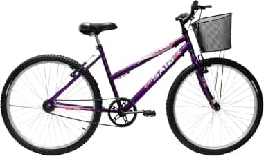 Bicicleta de Passeio Saidx Bike Feminina Sem Marchas, Aro 26 Mono, Freio V Brake