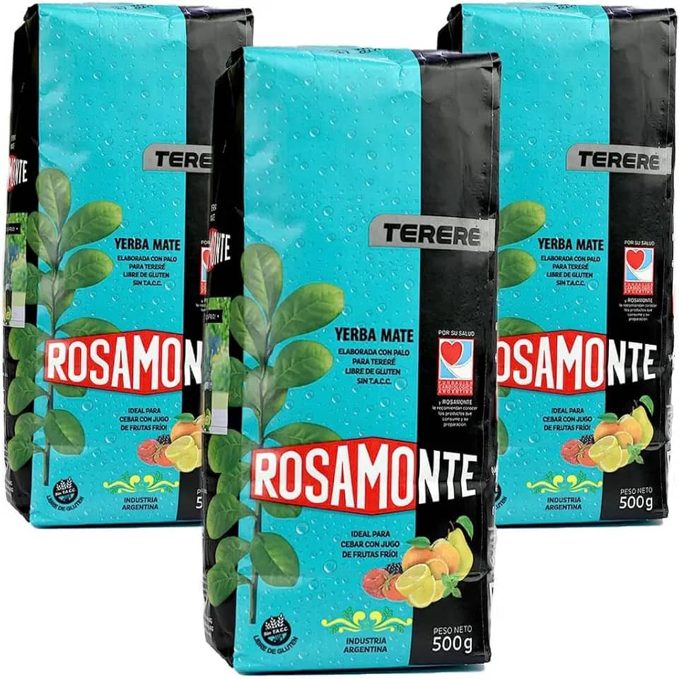 Kit 3 Erva Mate Argentina Rosamonte Tereré 500g