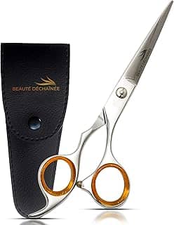 BEAUTÉ DÉCHAÎNÉE Tesoura De Barbeiro Profissional - Corte Cabelo Premium 6,5' Em Aço Inoxidável Para Cabeleireiro Homens E Mulheres (Prata)