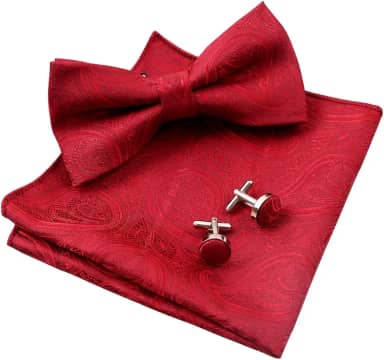 Gravata borboleta masculina clássica ajustável pré-amarrada