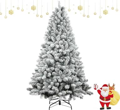 BEMMY Árvore De Natal, 1.8m 1000 Galhos Árvore de Natal Artificial Flocada de Neve. A única Loja Autorizada "Bemmy-BR"