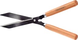 Tramontina Tesoura Para Cerca Viva/grama, Lâminas Serrilhadas, Cabo De Madeira