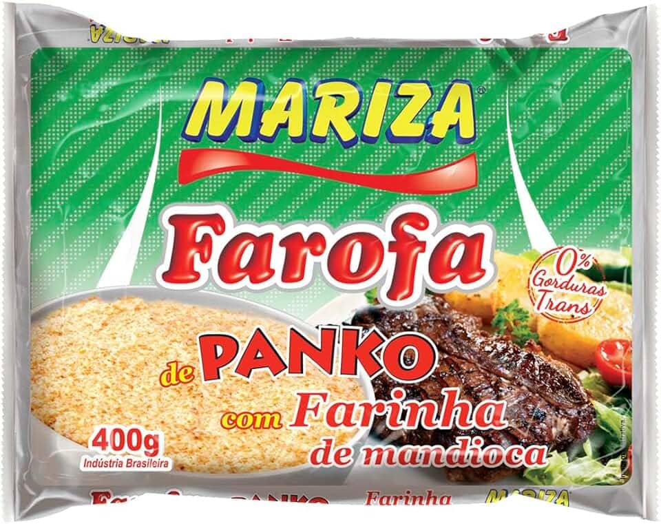 Farofa De Panko Com Farinha De Mandioca Mariza 400g