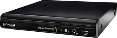 MONDIAL DVD Karaokê USB II, Preto, 25W, Bivolt - D-20