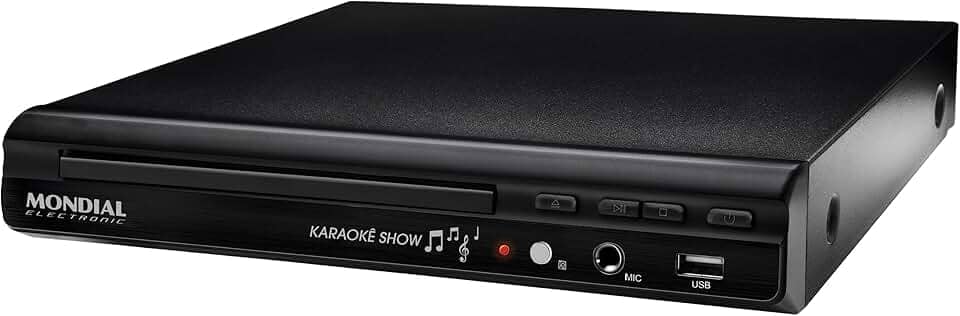MONDIAL DVD Karaokê USB II, Preto, 25W, Bivolt - D-20