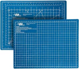 Base de Corte A4 30x22 cm Mesa de Apoio Placa para Corte Costura Patchwork Artesanato (Azul)