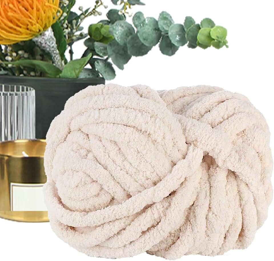 Fio Chenille | 27 M Fio Veludo Para Mantas | Materiais Para Croche e Tricô Para Cachecol Chapéu Roupas Bebé | Chapéu Almofada Roupas Bebê Cama Pet Cachecol