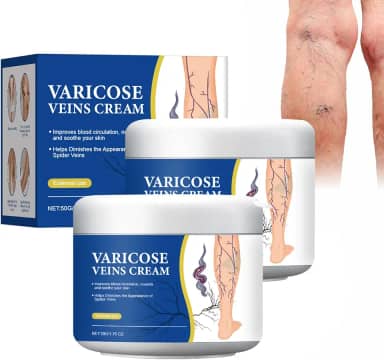 Renhe ingenuity Creme de varizes para pernas, creme de alívio de varizes de aranha, creme de pele para pernas, creme para varizes (2 peças)