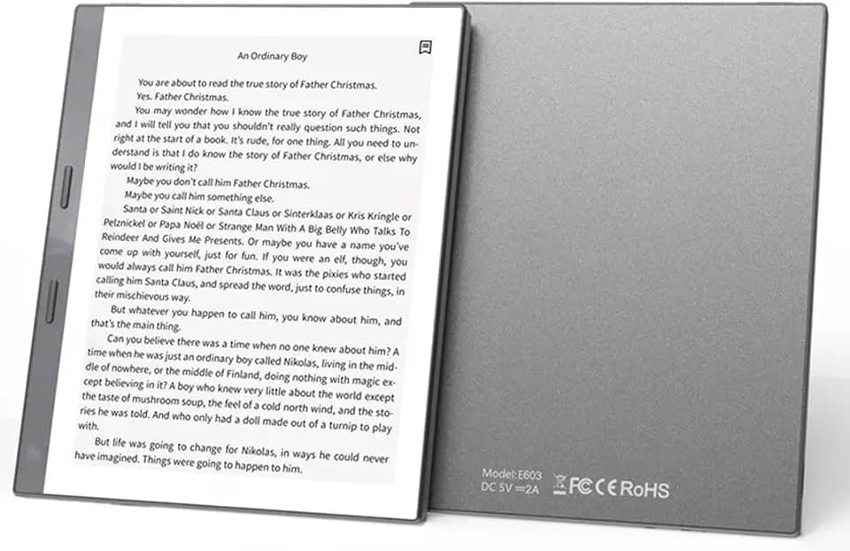 Dpofirs Android Tablet e Livro Reader, 1 GB de RAM 32 GB, Leitura Personalizável, Wi -Fi, Bluetooth, Bateria de 1300mAh, Leitor de Livros Eletrônicos (Cinza)