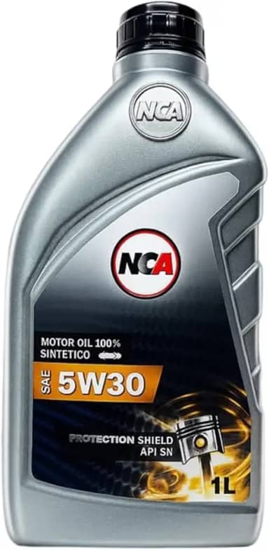 Óleo Motor 5W30 100% Sintético NCA Protection Shield (1L) | API SN, ILSAC GF-5 | Motores Flex, GNV e Turbo