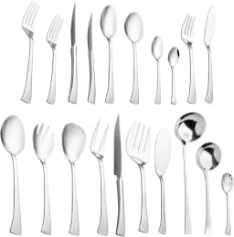 WOLFF - Faqueiro 130 Peças de Aço Inox com Caixa Litografada Berna - Serve 12 Pessoas