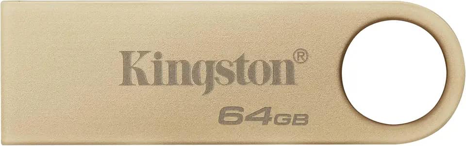 Kingston DataTraveler SE9 Gen 3-64GB - 220MB/s Read- Metal - USB 3.2 Gen 1 - Ouro