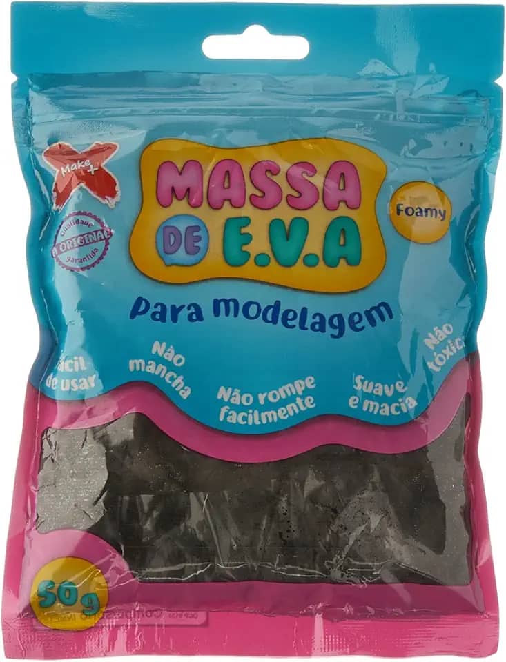 Make+ Lisa Massa de Eva, Preto, 50 g