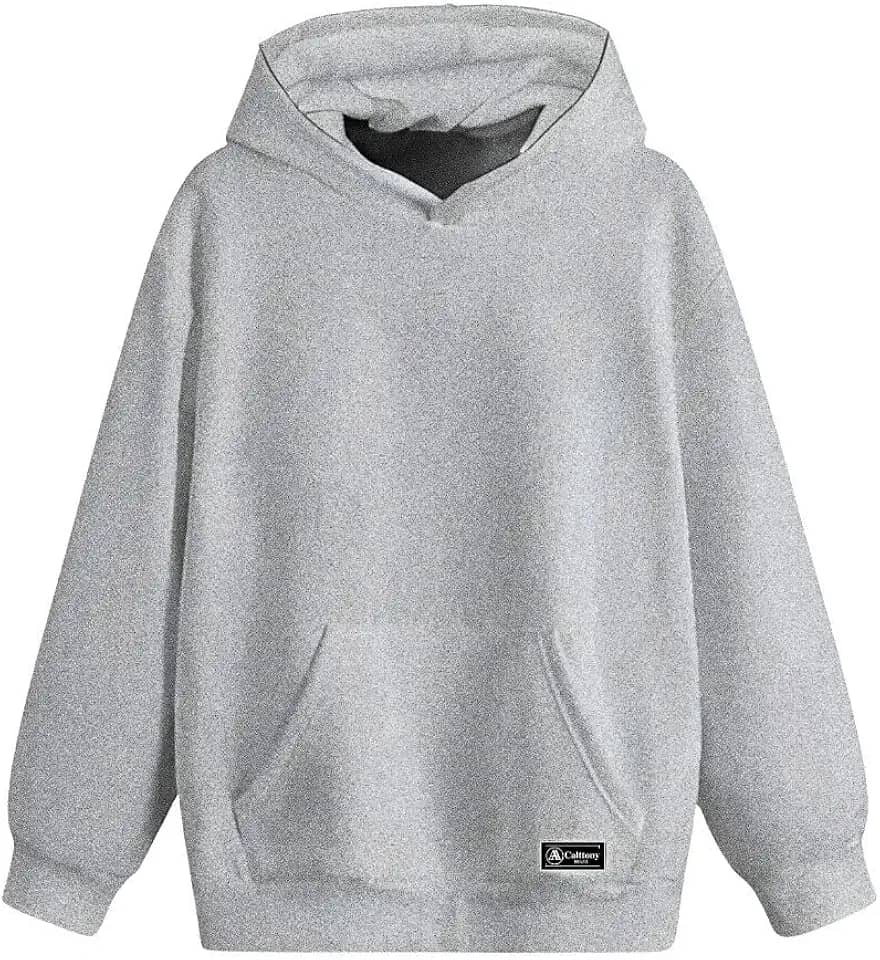 Blusão Moletom Canguru Infantil Liso Básico com Capuz e Bolso