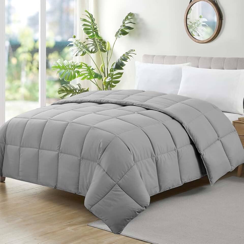 Camesa Edredom Ecopluma Toque de Pluma Queen 240x260cm - Cinza