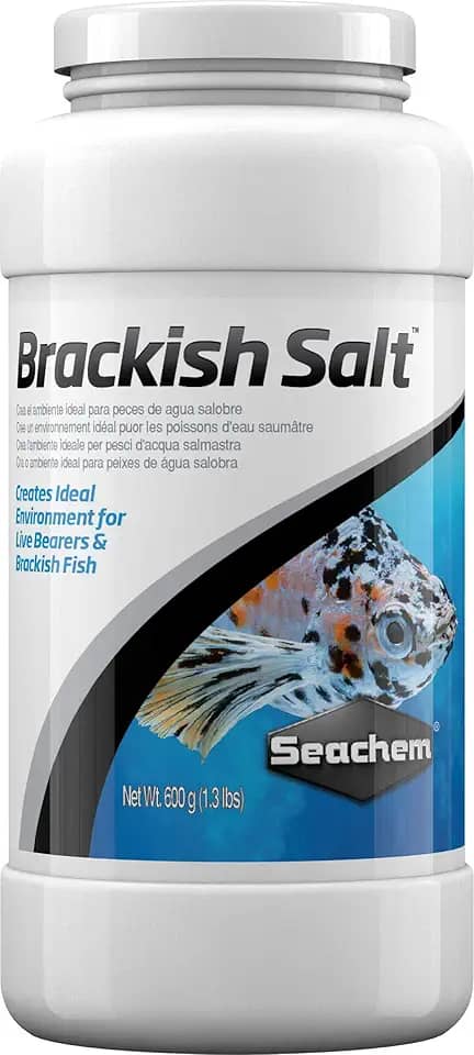 Brackish Salt Seachem 600g Salt Para Aquarios Comunitários
