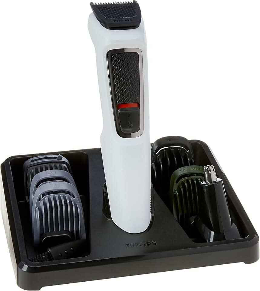 Aparador de Pelos 7 em 1 Philips MG3721/77 Series 3000 Bivolt - Máquina de barba com 7 Acessórios