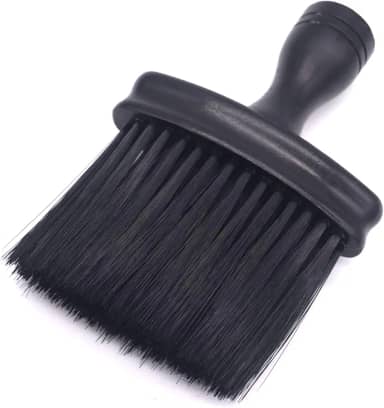Espanador Pincel Preto de Madeira Para Remover Tirar Pelos de Cabelo Para Barbeiro e Salão de Cabeleireiro
