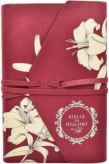 Bíblia da Mulher de Fé, NVI, Couro Soft, Lírios do Campo
