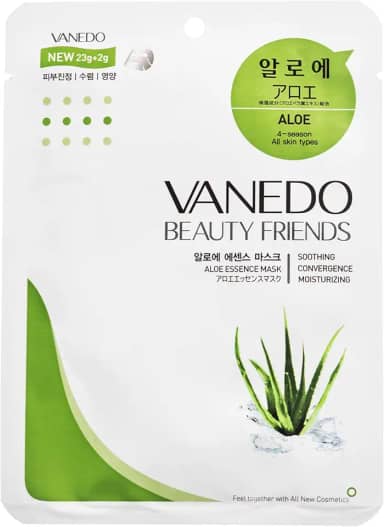 Máscara Hidratante Facial Coreana Beauty Friends - Aloe