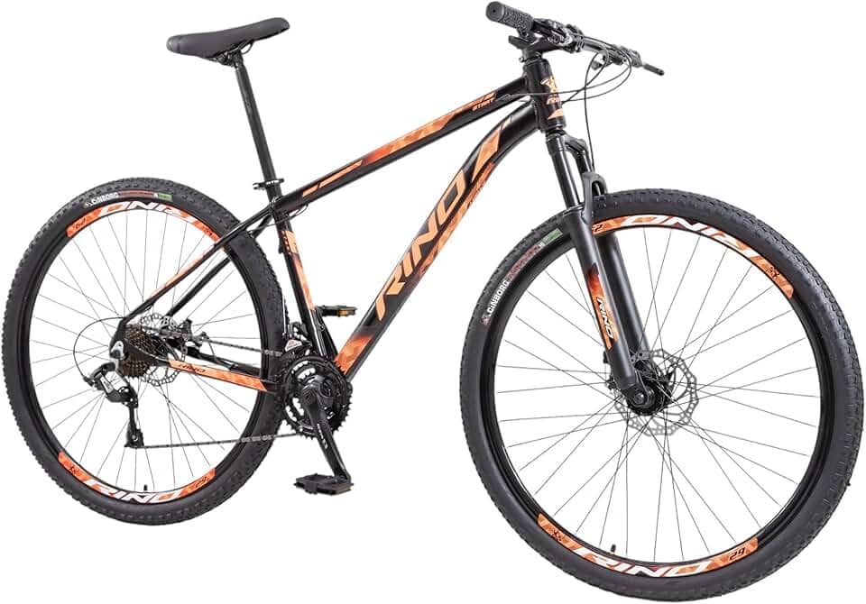 Bicicleta Rino Start RX 1.4 MTB Aro 29 Alumínio 24 Marchas Freio a Disco Suspensão Dianteira