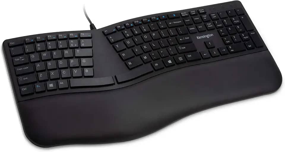 Teclado ergonômico com fio Kensington Pro Fit - Preto (K75400US)