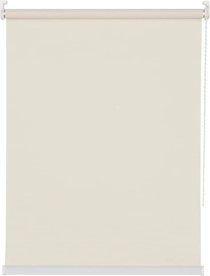 Persiana para Janela Rolo Tela Solar, Fator de Abertura 5%, L 1,40 m x A 1,60 m, Bege Champagne