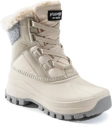 Botas femininas de inverno para neve impermeáveis e quentes para uso ao ar livre