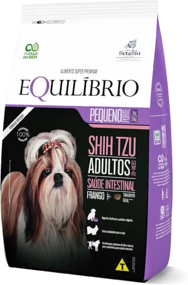 Ração Cães Equilibrio Cães Raças Pequenas Adulto Shih Tzu Frango 7 5Kg