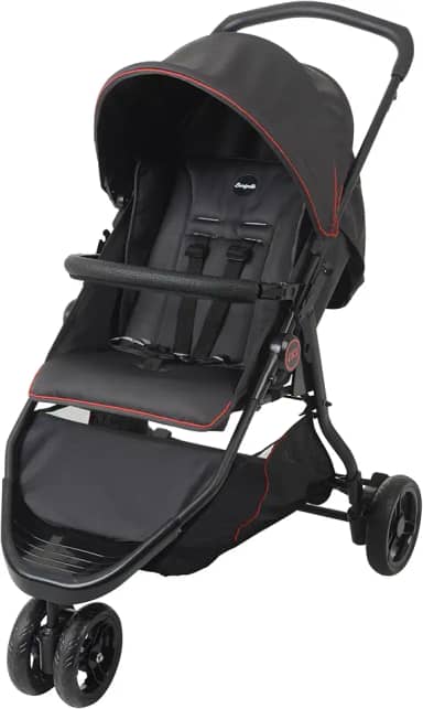 Carrinho de Bebe CR3 Gray Red Burigotto