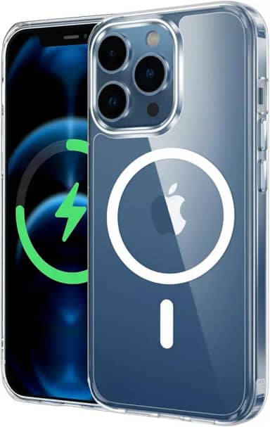 Capa Mag-Safe para [iPhone 12 Pro MAX] Capinha Magnetica Premium com [Proteção de Câmera] Clear Case Transparente [Anti-Amarelamento], Compatível com MagSafe, Resistente a Riscos e Anti Impacto