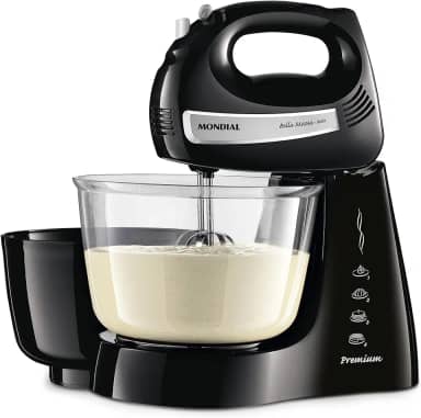 Batedeira Bella Massa, Mondial, Preto/Inox, 500W, 220V - B-23 NP