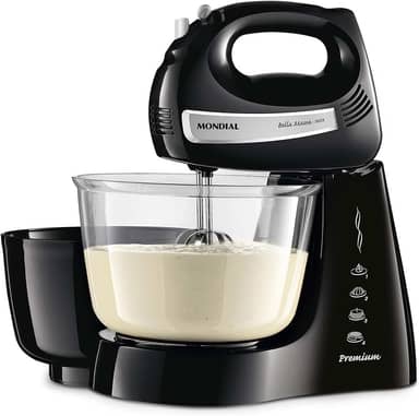 Batedeira Bella Massa, Mondial, Preto/Inox, 500W, 220V - B-23 NP