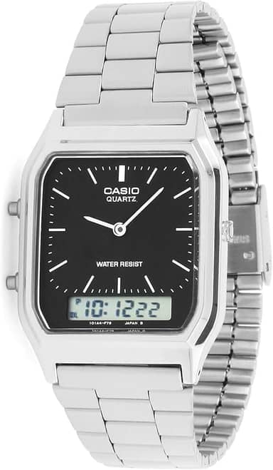 AQ-230A-1DMQYEF Mens Combi pulseira relógio