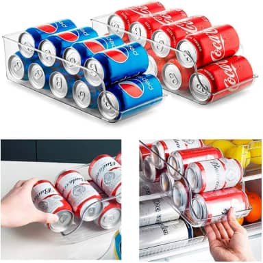 Kit 2 Organizador Porta Latas Refrigerante de Geladeira SELLNEEDS