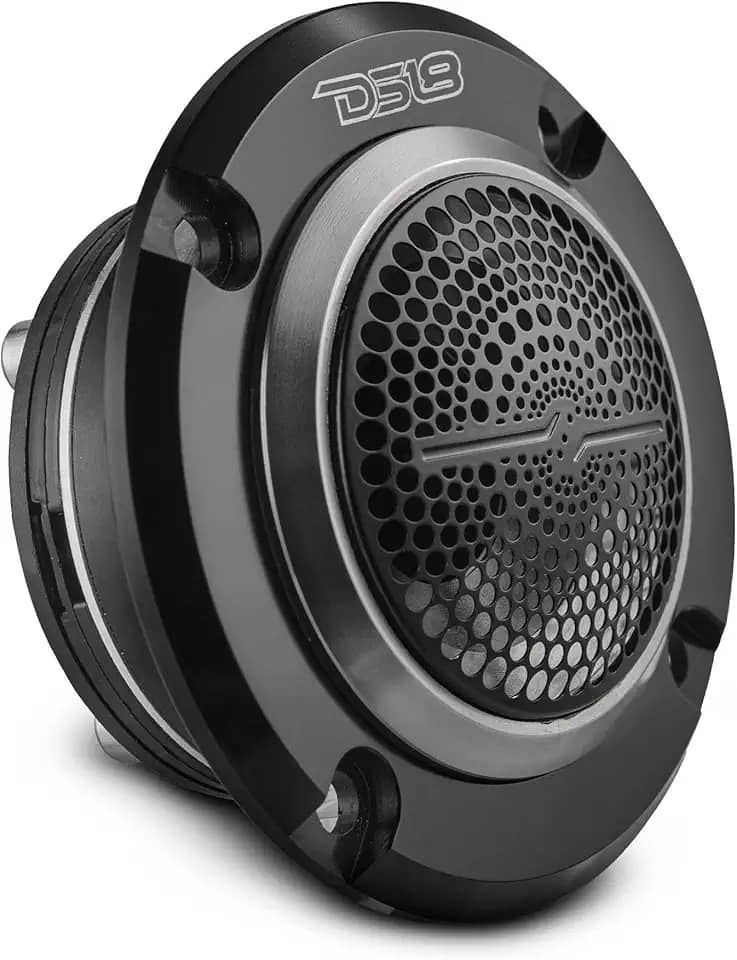 DS18 Tweeter Pro TWN4 de neodímio de alta compressão Super Bullet de 1" VC, 280 Max, 140 W RMS, 4 Ohms com crossover integrado – Os tweeters DS18 são os melhores no mercado de áudio profissional e Voceteo (1 alto-falante)